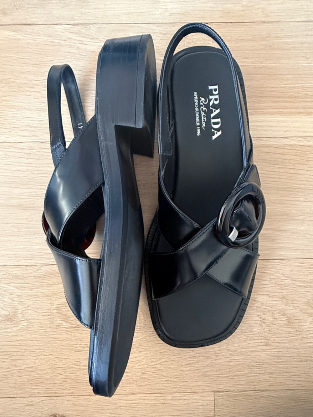 Prada Re-edition (1996) Buckle Sandals - Picture 6 of 9